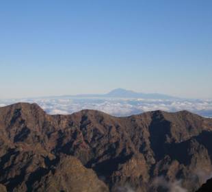 Blick vom Roque de los Muchachos nach Teneriffa