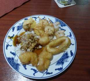 Abendessen vom Buffet im China Restaurant Garden