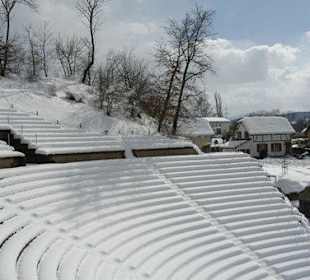 Das Theater im Winterkleid Foto Donald Offers