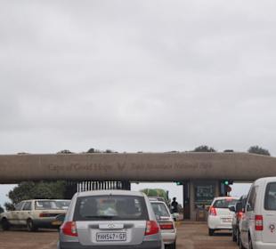 Einfahrt zum Nationalpark am Kap
