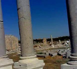 Колонны вблизи