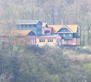Blick von Hexentanzplatz zur Roßtrappe