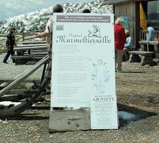 Werbung an der Eisentalhütte