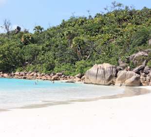 Der schönste Strand auf Praslin