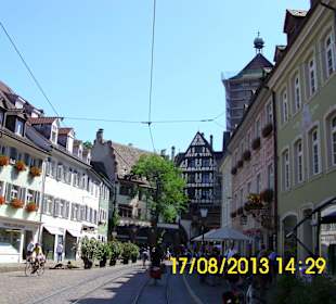 Teilansicht der Altstadt von Freiburg