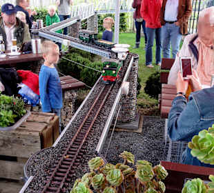 Ein Zug mit Ladung auf dem Weg zu den Gästen