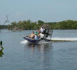 Airboot in voller Fahrt