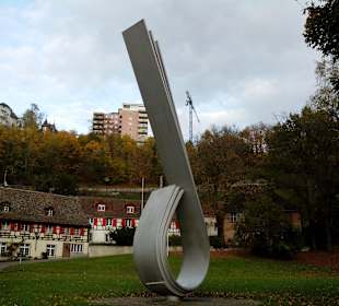 Historischer Ort, Aluminium Skulptur Schaffhausen