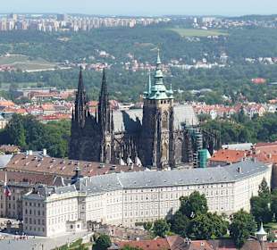 Widok z wieży na Pragę