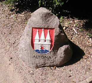 Wappen von Altona mit den geöffneten Toren
