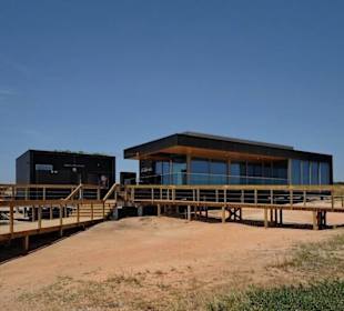 Restaurantansicht vom Meer