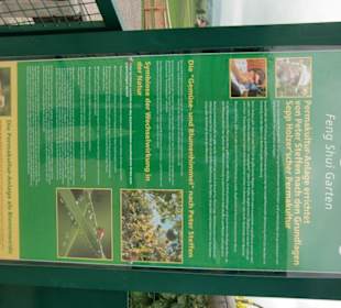 Informations-Schild zum Gut Aiderbichl