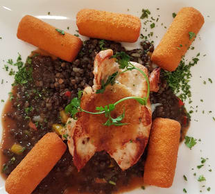 Abendessen bei HP Hotel Binzer Hof