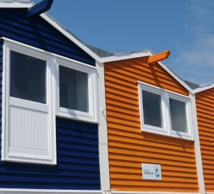 Die bunten Hummerbuden auf Helgoland