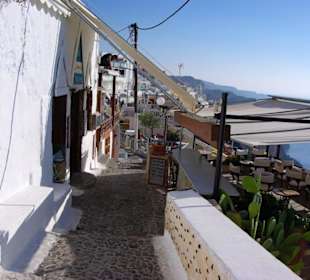 Santorin selbst im Bild Landschaft, Stadt