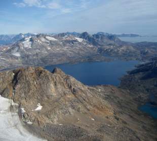 Helicopterflug zu den Bergen