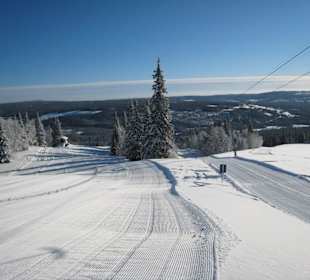 Åkersjön sneeuwlandschap