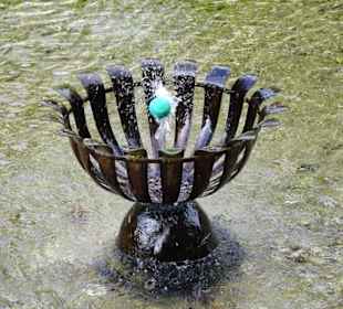 In den Wasserspielen von Schloss Hellbrunn