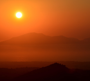Sonnenuntergang in Zia