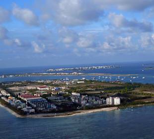Anflug Male Wasser-Flughafen