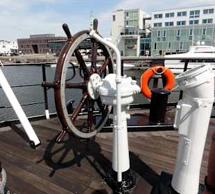 Notsteuerstand am Heck