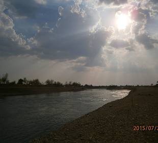 Lightshow on the river