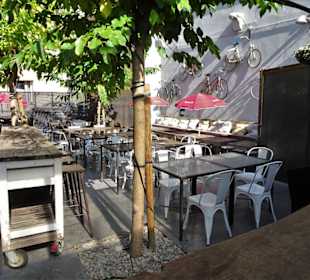 Außenplätze der Markthalle Vauban