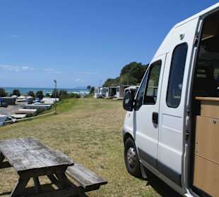 Campingplatz an der  Waihi Beach