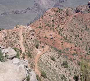 Blick auf den Weg nach unten
