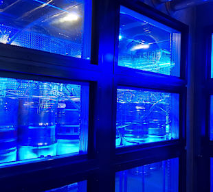 Lager der Bierfässer 