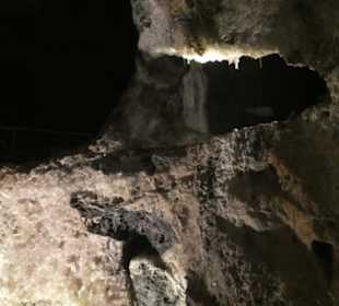 In der Marienglashöhle von Friedrichroda