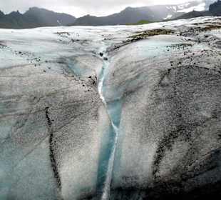 Ghiacciaio Myrdal crepaccio