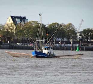 Krabbenkutter vor Harriersand