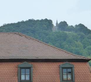 Blick über die Dächer von Zeil zum Käppele