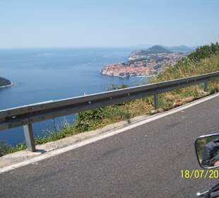 Blick aus Süden zur Festung Dubrownik