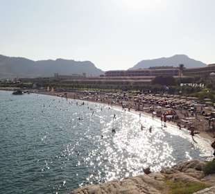 Panoramic taverna, Kolymbia - výhled na pláž