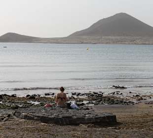El Medano mit Blick auf Montaña Roja