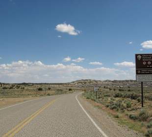 Zufahrtsstraße zum Chaco Canyon