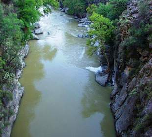 Rafting Selge Landschaft/An- & Abfahrt