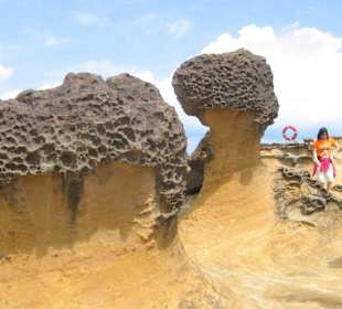 Typische Felsen in Yehliu