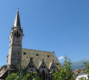 Die evangelische Trinitatiskirche in Arco