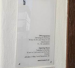 Infotafel beim Eingang