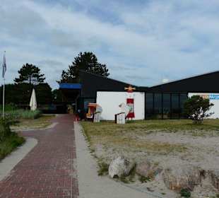 Shops and Restaurants at Sea Front in Dahme