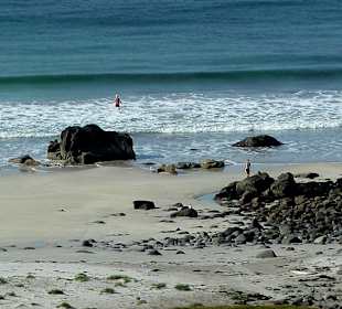Kühle Badefreuden am nordischen Traumstrand
