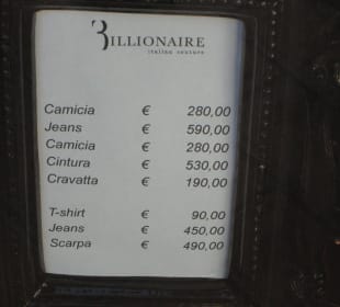 Einkaufen in Porto Cervo