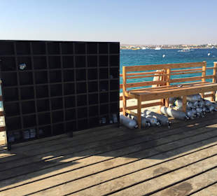 Weghtbox at our private marina