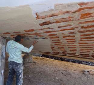 Hier wird verspachtelt