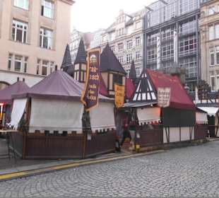 Der Mittelalter Weihnachtsmarkt.