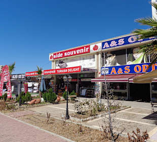 Blick auf das Geschäft