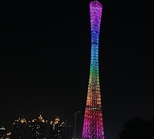 Canton Tower by night
